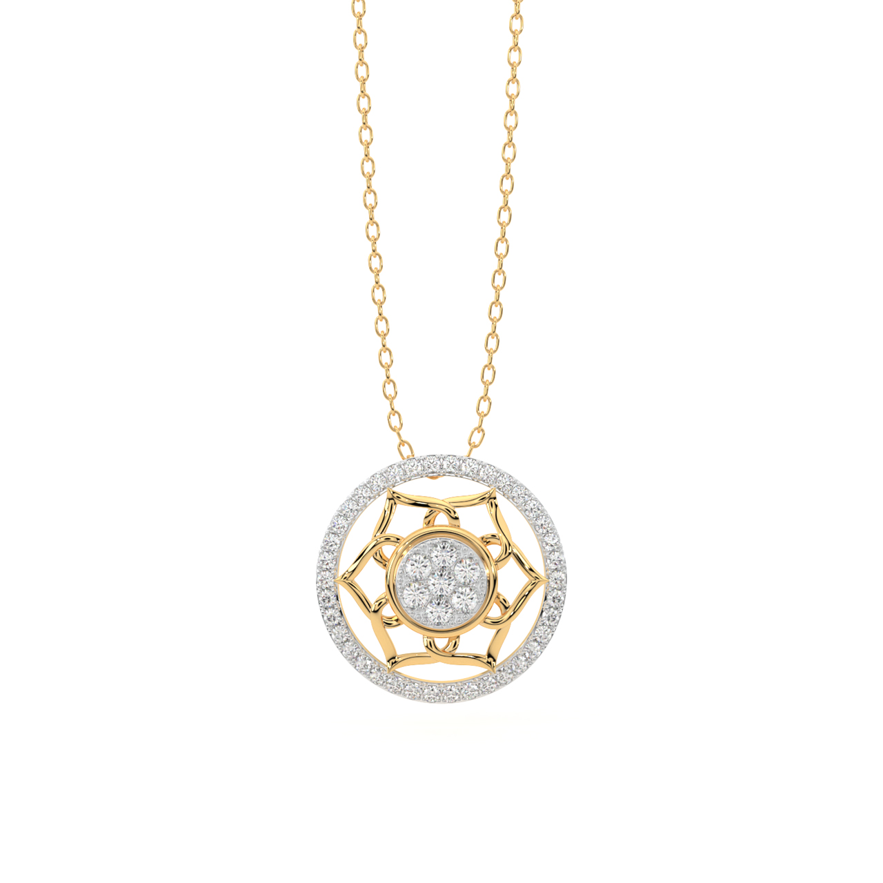 Circle Of Life Pendant in Gold